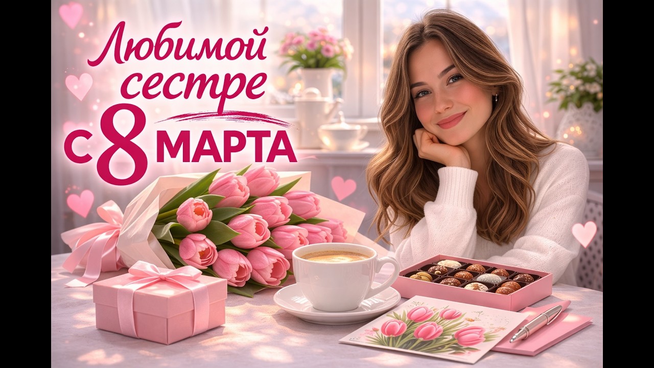 С 8 Марта, сестра 🌷 Красивая песня для сестры