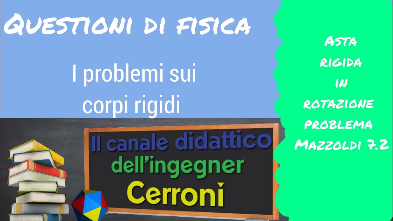 Asta rigida che ruota in un piano orizzontale risoluzione di un problema ( 1 )