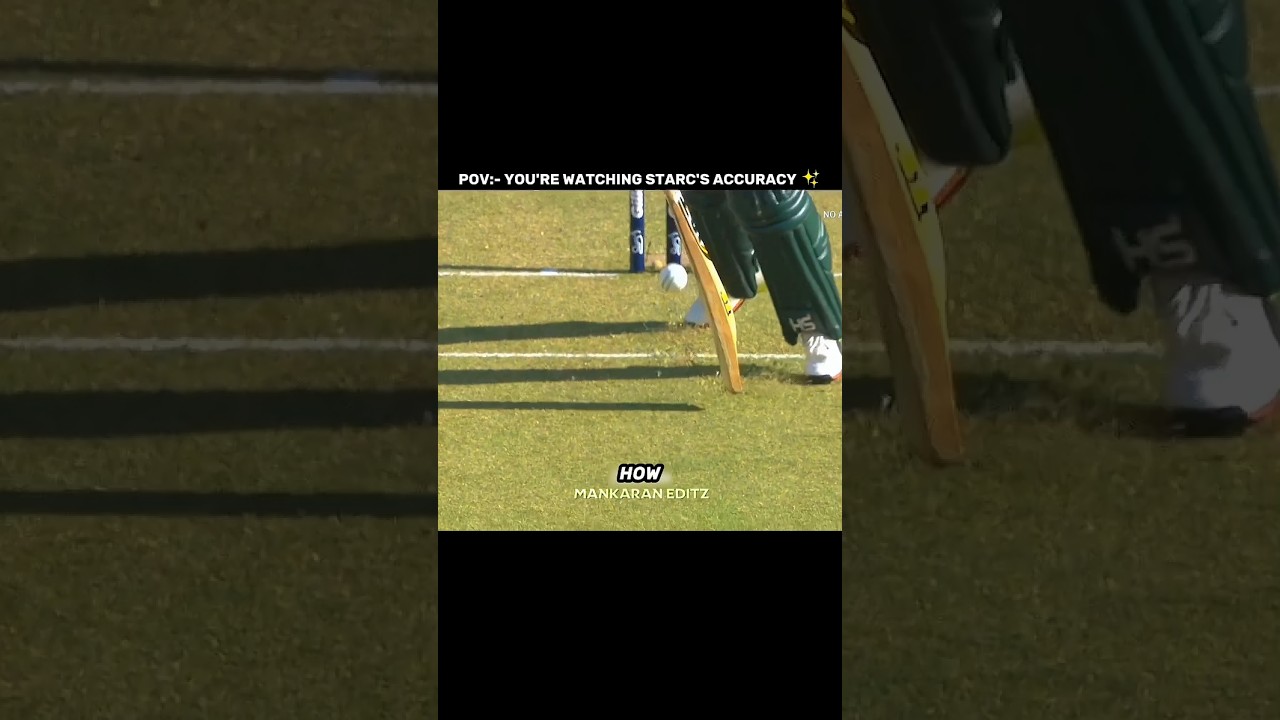 Watching Starc's Accuracy ✨  