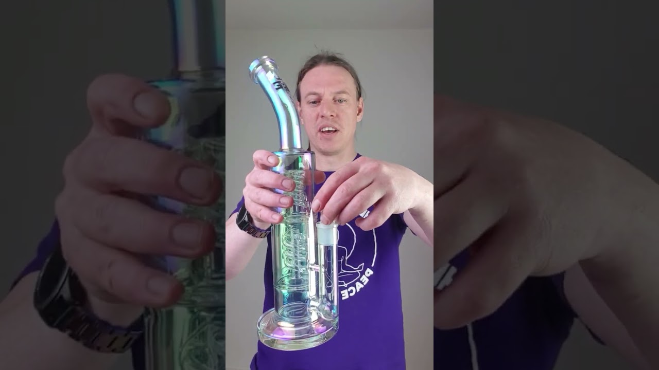 Grace Glass electrochromic double spiral octopus with 18mm bowl + 9mm airflow #headhappy #graceglass