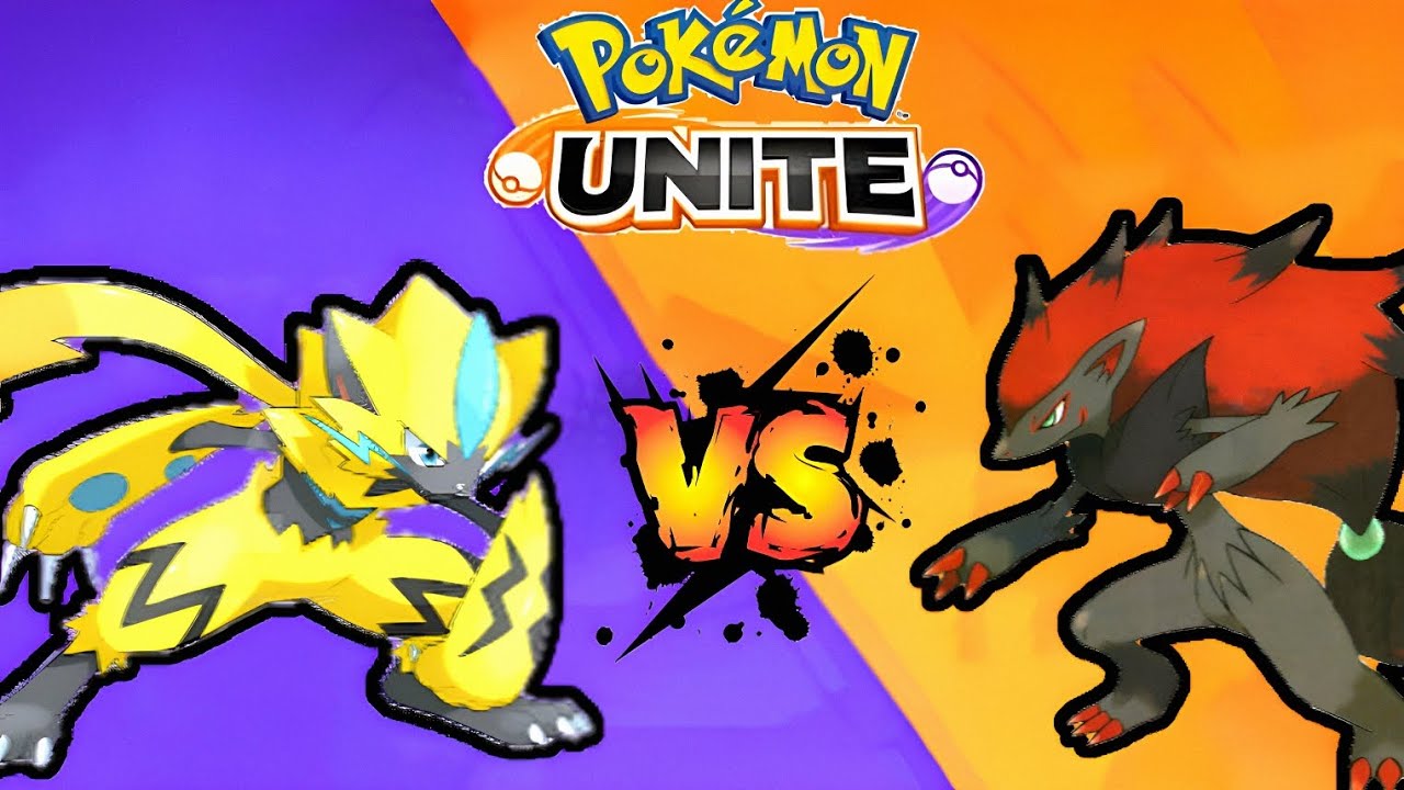 ⚡Zeraora vs Zoroark 💥|| Pokemon unite!! || Who will win 🤯