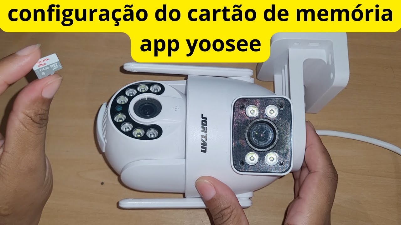 como configurar cartão de memória na câmera yoosee  2 lentes
