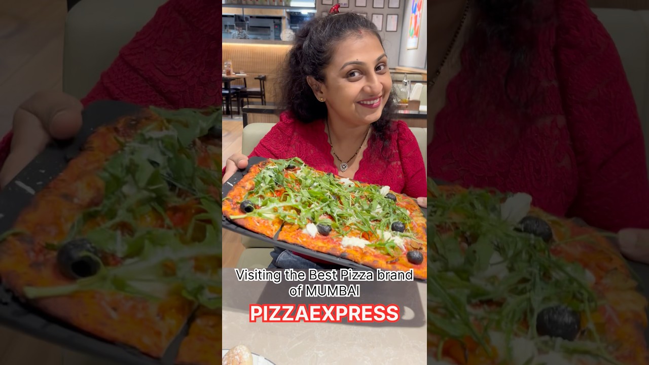 Trying ICONIC pizza brand of Mumbai | PizzaExpress BKC | #pizzaexpress #shorts #ytshorts #viral