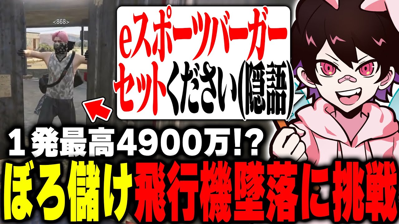 最高4900万!?当たれば大儲けの飛行機墜落ミッションに挑んだ結果は…？【フェアリートピオ/ストグラ】