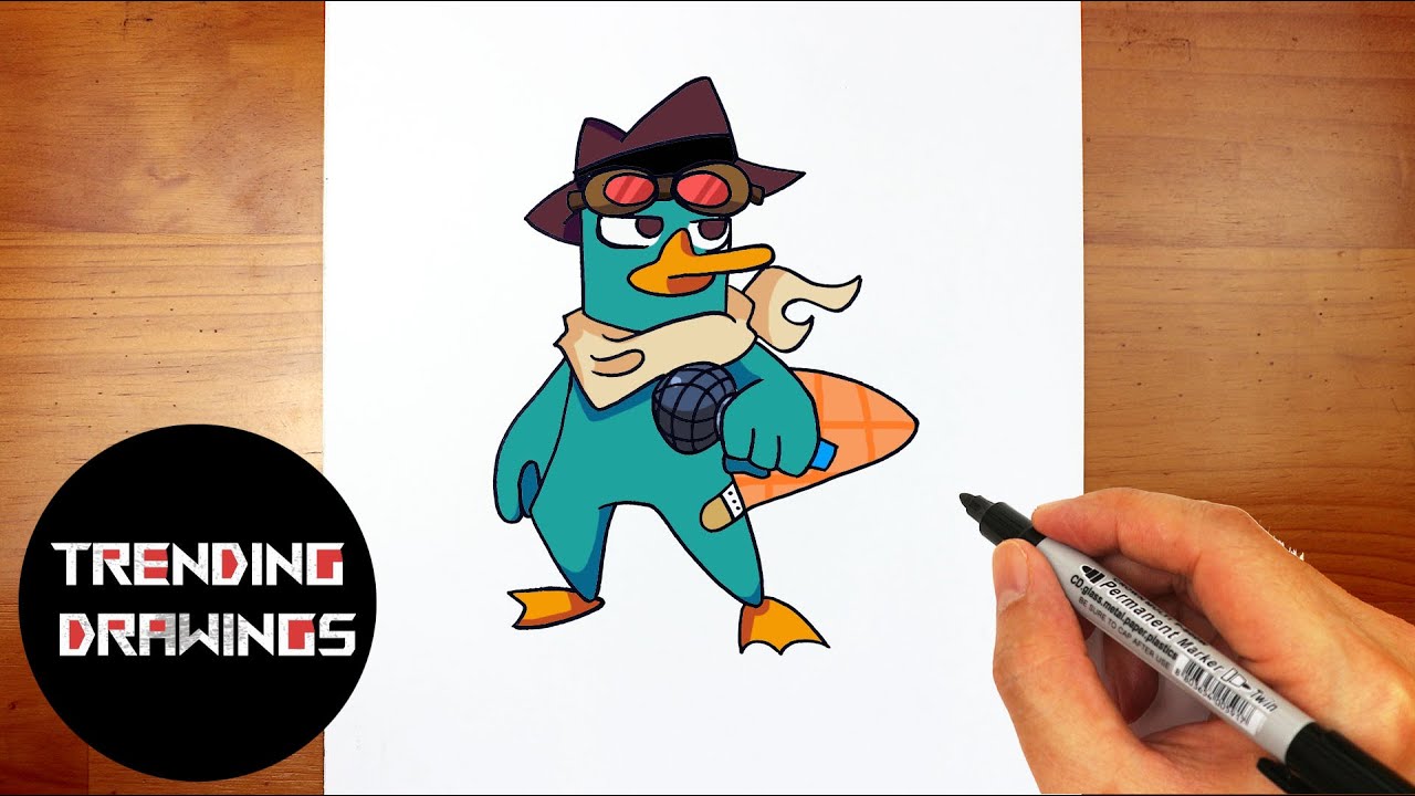How To Draw FNF MOD Character - Pibby Perry Easy Step by Step
