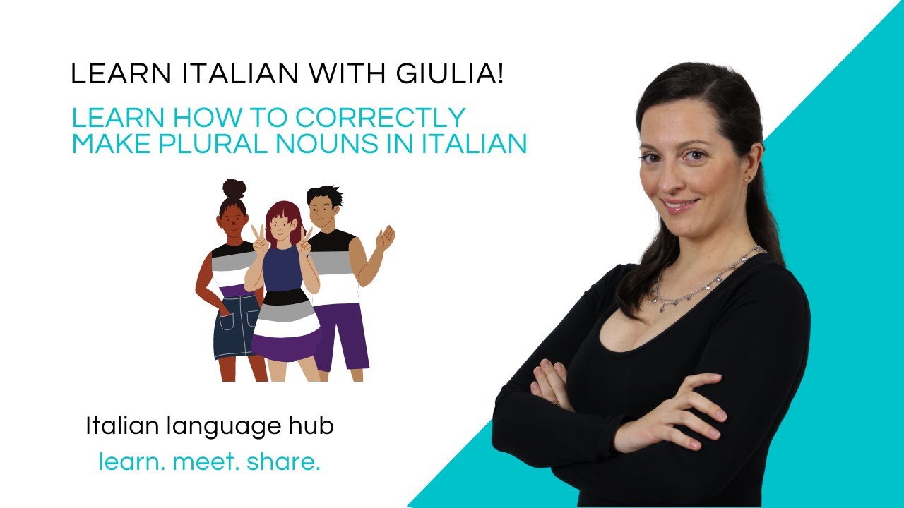 Learn Italian - Beginners A1 level - Learn Italian singular and plural words - w/FREE PDF!