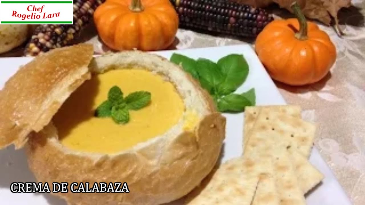 CREMA DE CALABAZA,  DELICIOSA RECETA