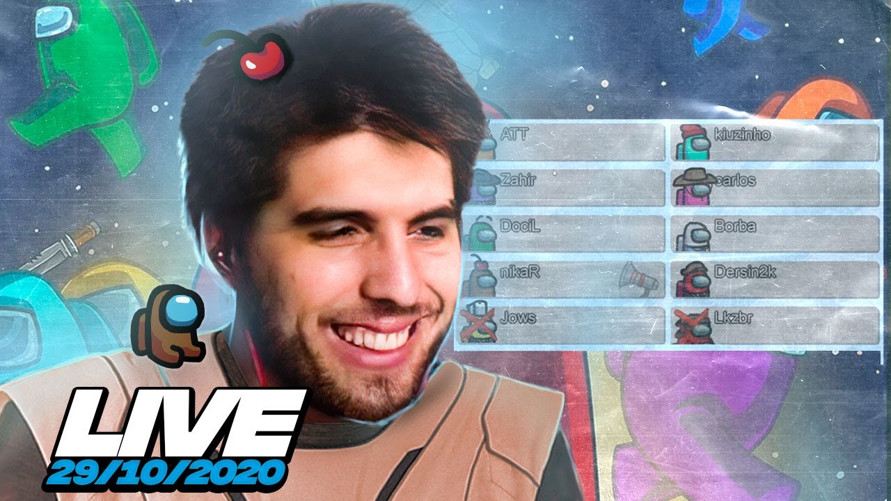 Rakin jogando Among Us com streamers! - Live 29/10/2020