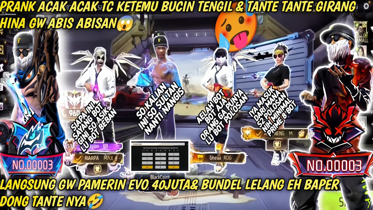 PRANK ACAK ACAK TC KETEMU DUO BUCIN TENGIL NGATANGATAIN GW PAKE SET S2POLOSAN LANGSUNG GW KASIH PHM!