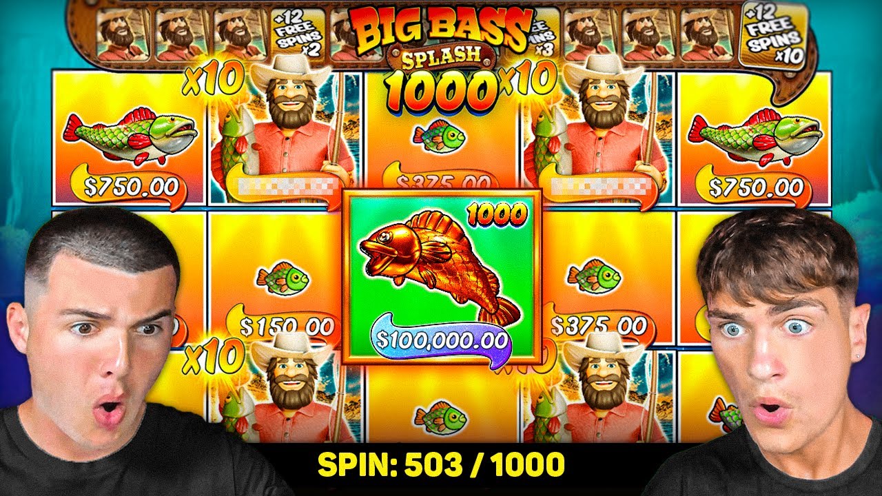 WE DID 600 SPINS ON BIG BASS SPLASH 1000…