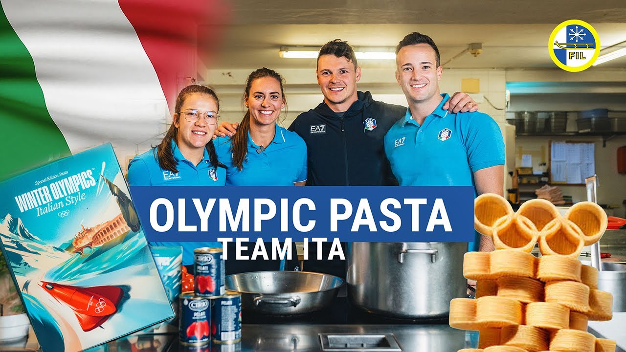 Road to Milano Cortina 2026 | Luge Team Italy Cooks Olympic Pasta Tricolore 🇮🇹❄️