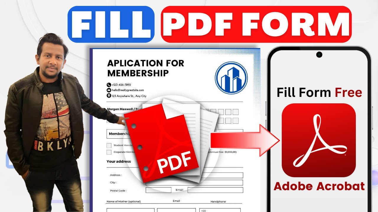 How to Fill PDF Form in Mobile | How to Fill a PDF Form on Android | FREE and Easy