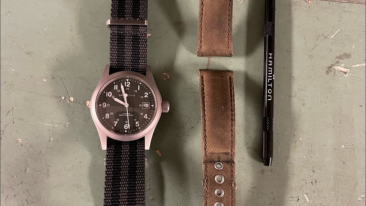 Hamilton Khaki Mechanical Field Watch; Watches Of Espionage 007 NATO strap install.