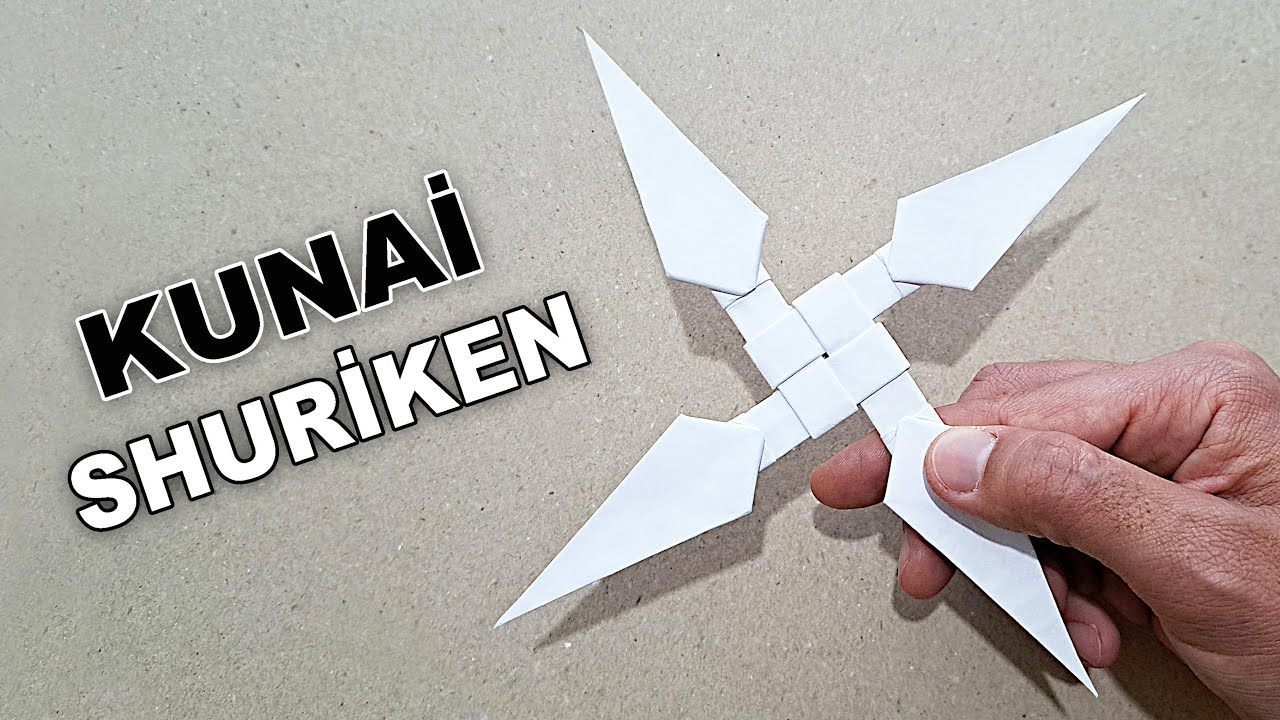 DIY - КАК СДЕЛАТЬ КУНАИ СЮРИКЕН ИЗ БУМАГИ А4 | ОРИГАМИ - (ЗВЕЗДА НИНДЗЯ)