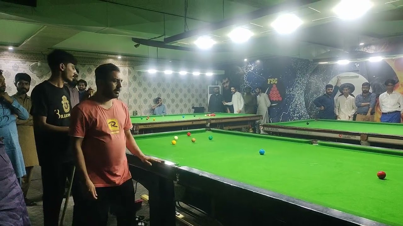 Ali Raza (Dangi) vs Asif snooker match at Friends snooker club