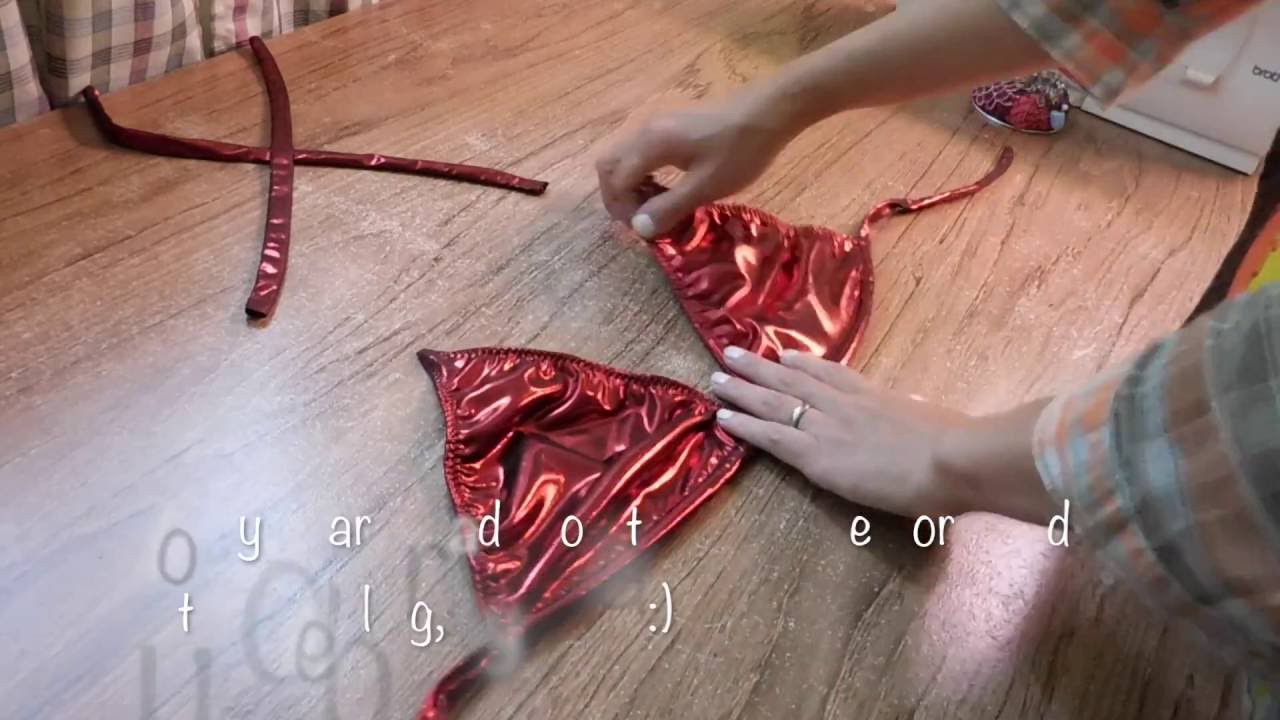 How to make triangle bikini top