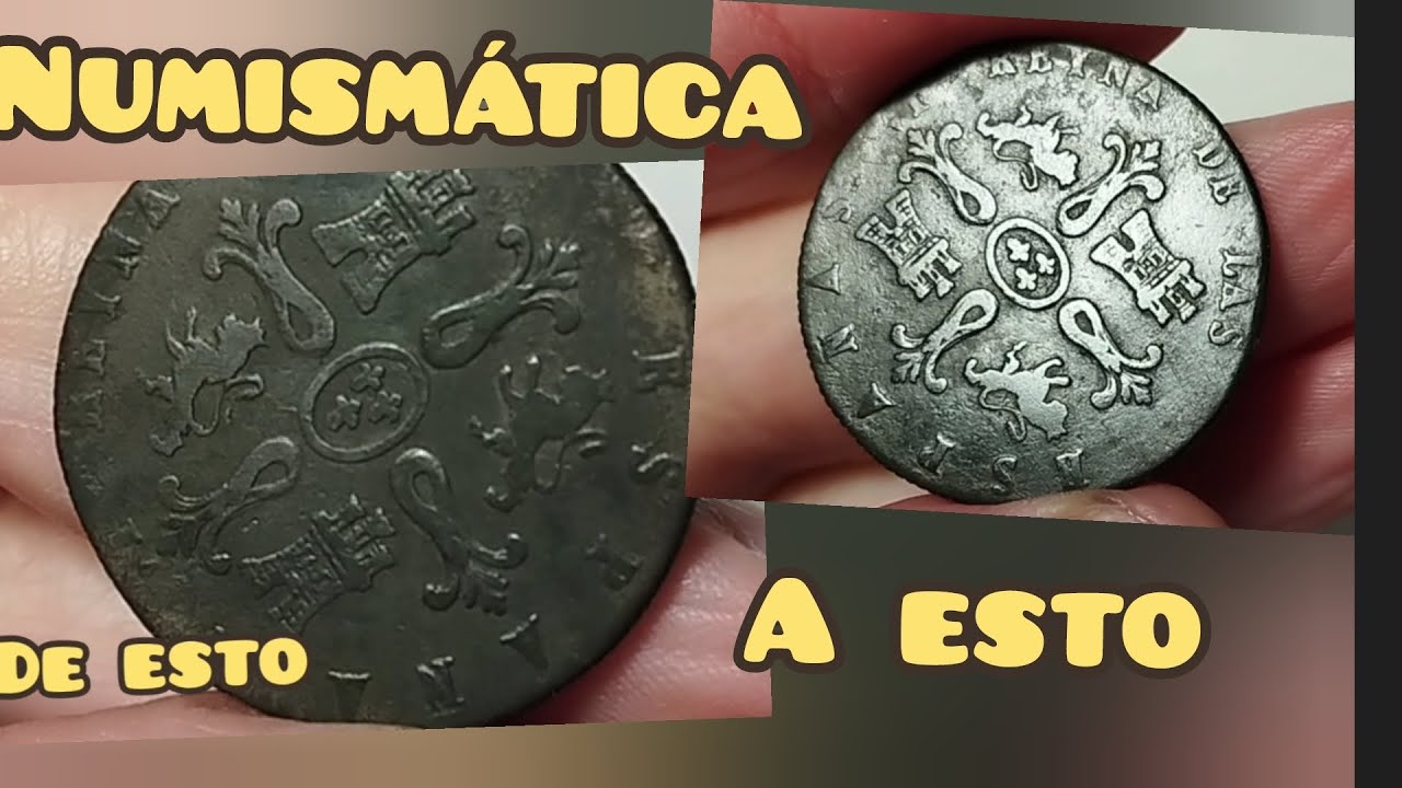 Limpieza de monedas de cobre.