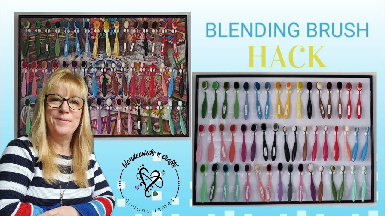 How I store and display my blending brushes | 2 WAYS