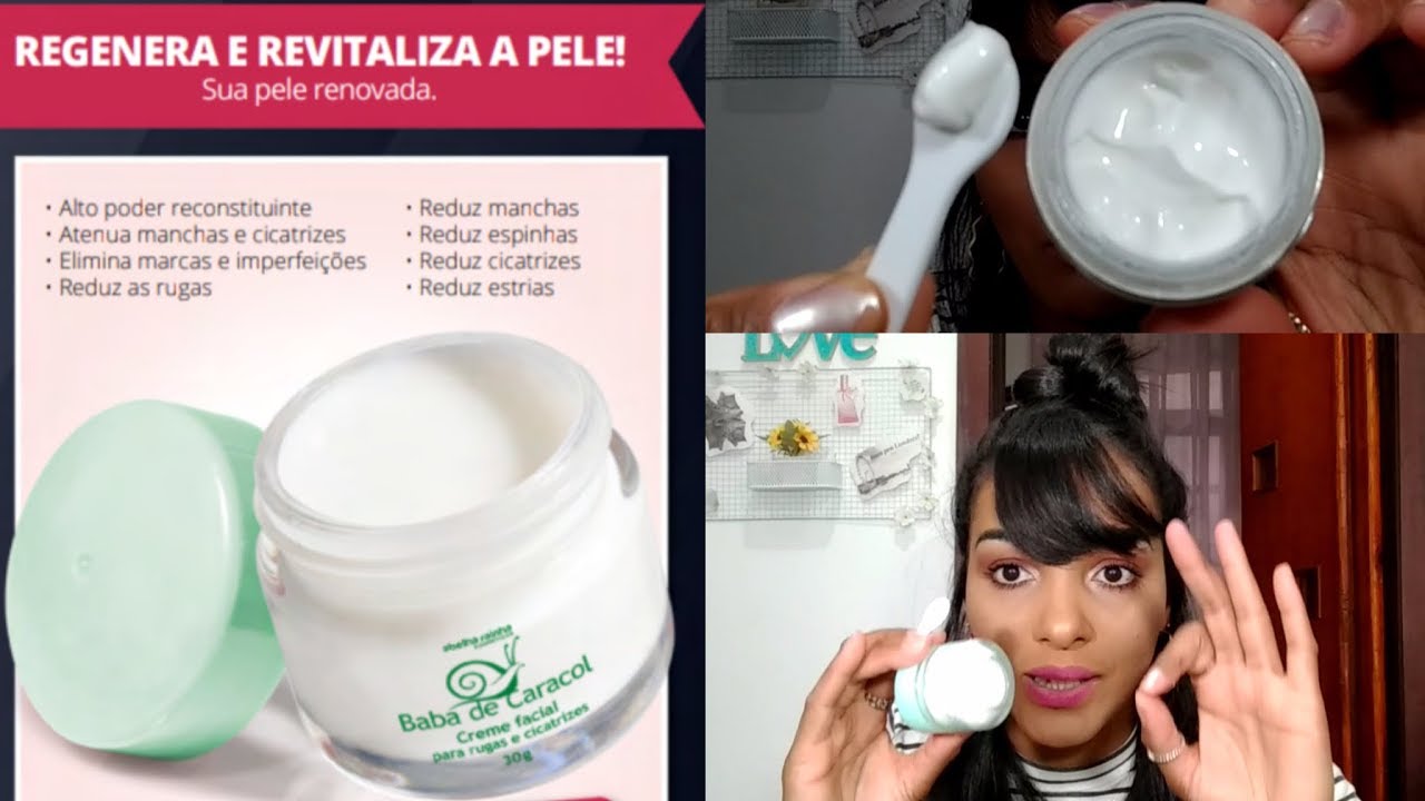 Creme facial BABA DE CARACOL Abelha Rainha 🐌🐌