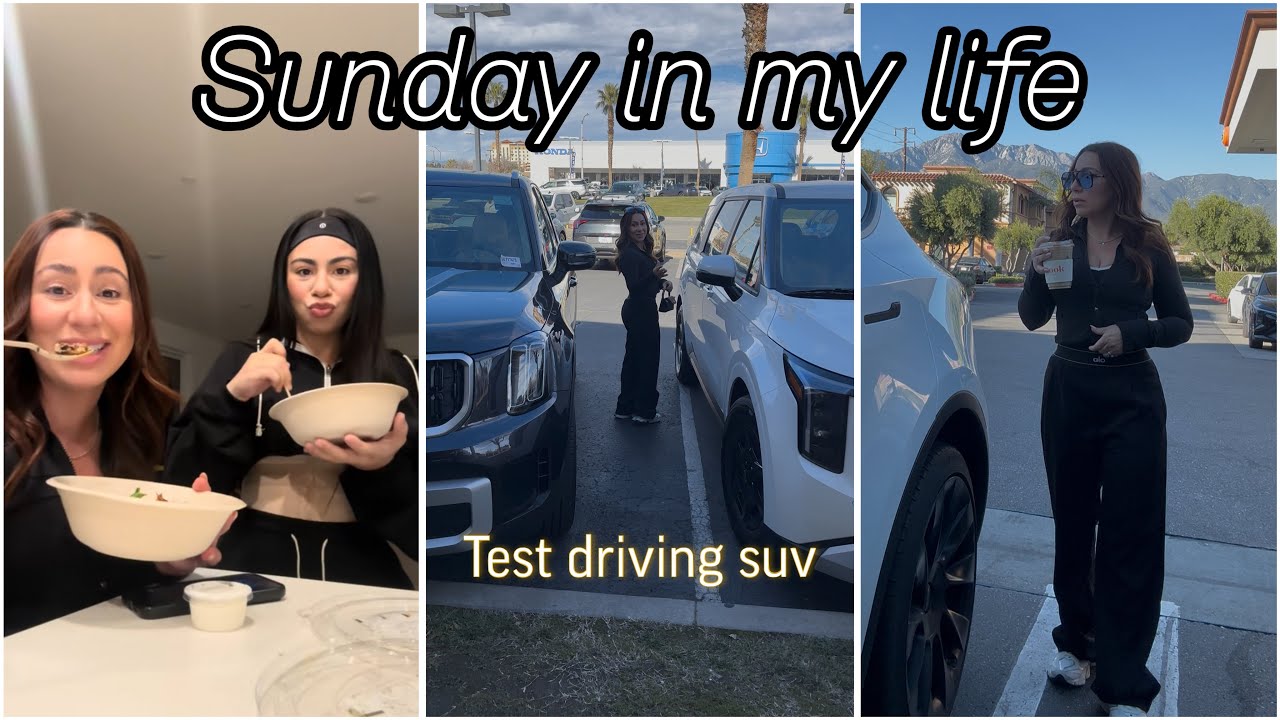 SPEND SUNDAY WITH ME// TEST DRIVING & VISITING MY SISTER 