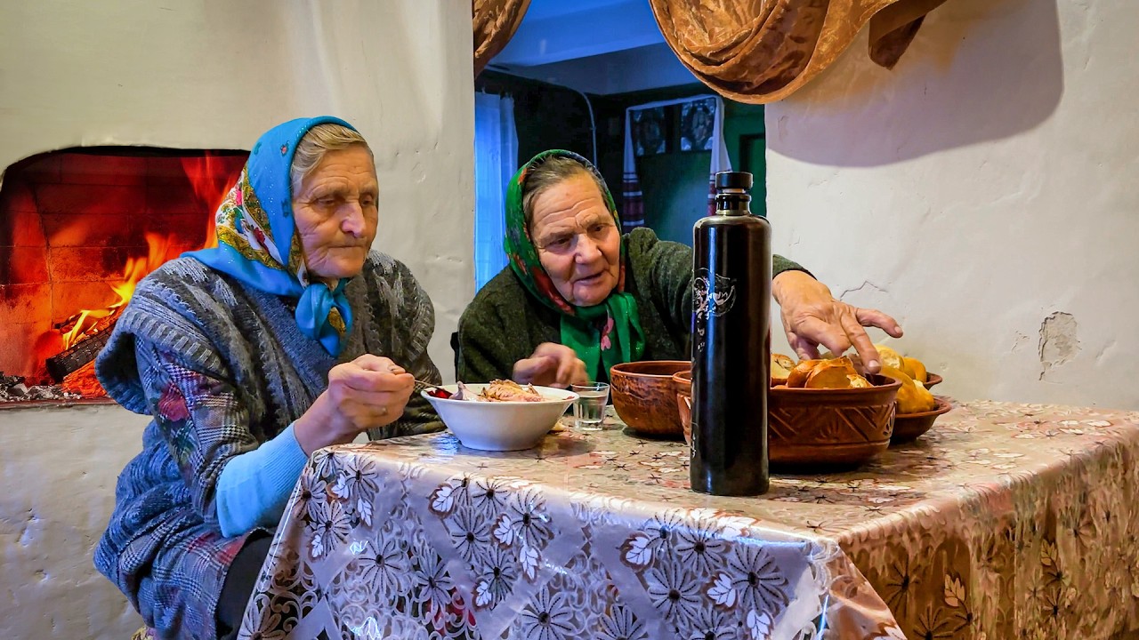 A Heartwarming Village Life: Grandma Tends Her Garden and Feeds Her Granddaughter