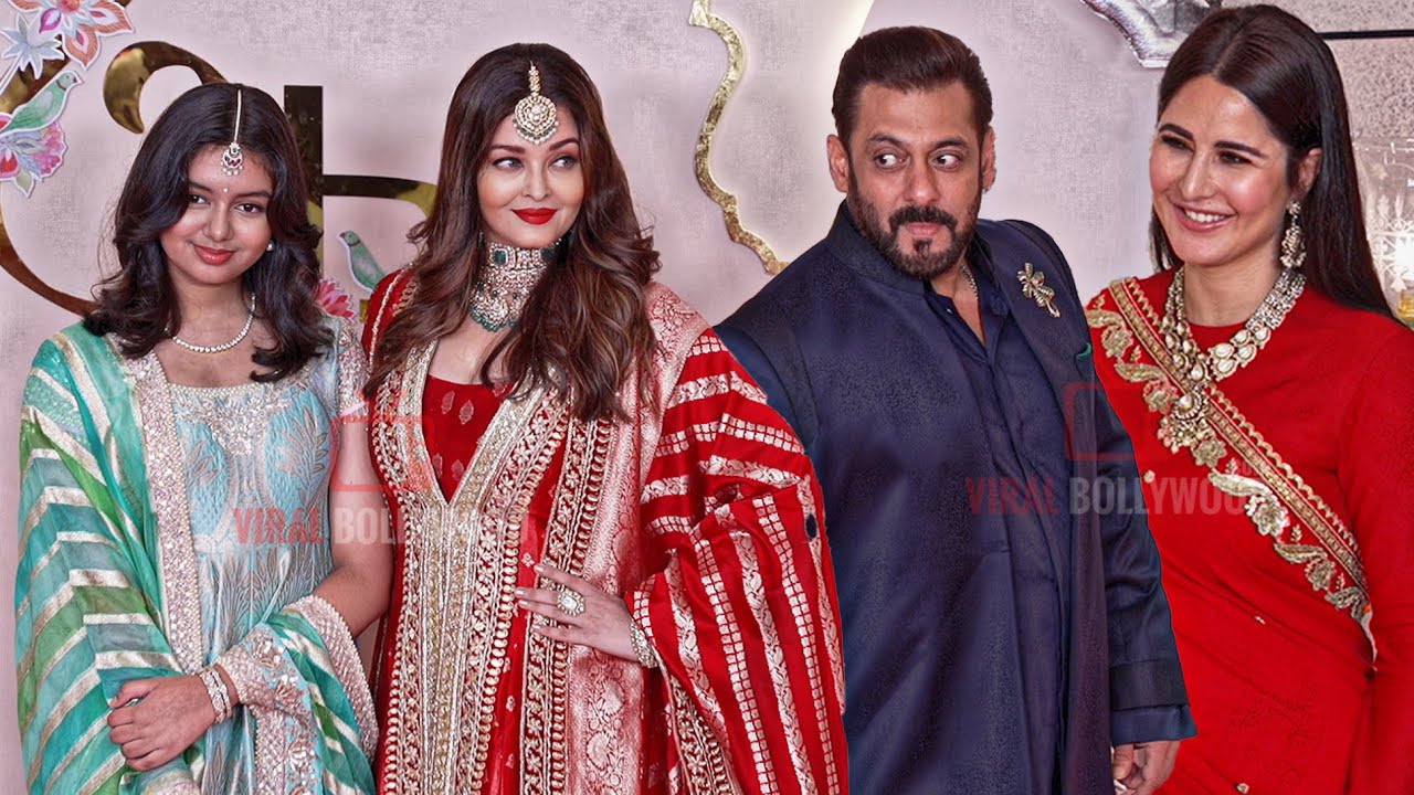 Salman Khan, Aishwarya Rai, Katrina Kaif at Anand Ambani - Radhika Merchant Wedding