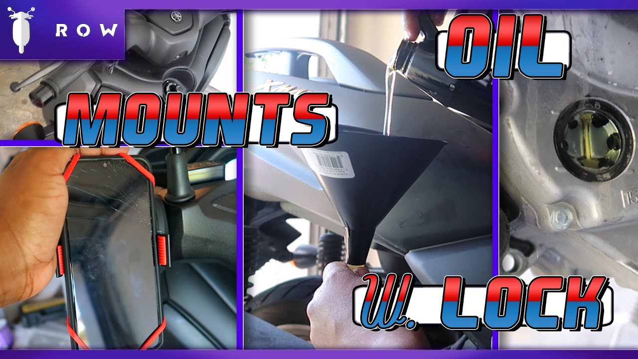 Yamaha Xmax Scooter | Oil Change, Phone Mounts, Wheel Lock
