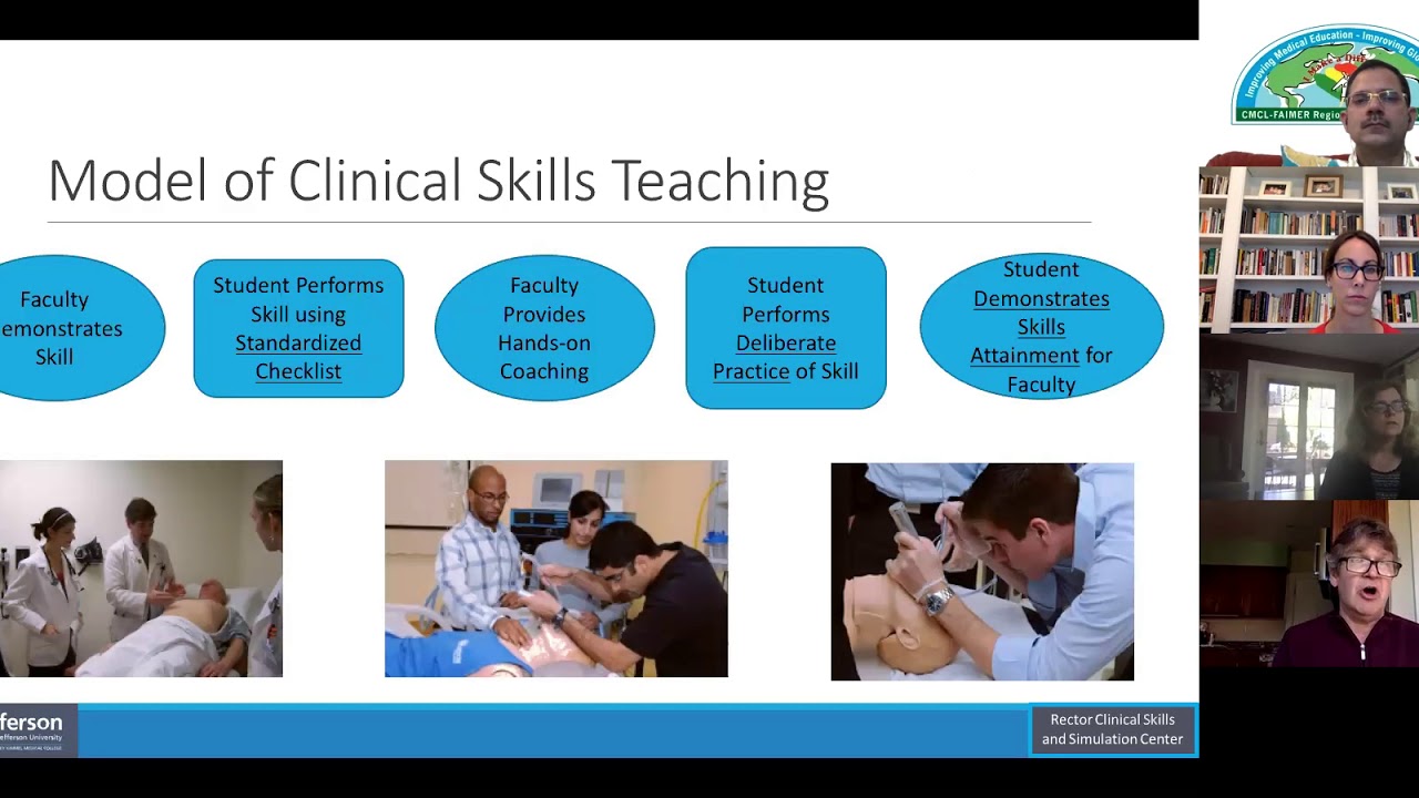 Webinar 7 CMCL-FAIMER: Online Clinical Skills Teaching in COVID Era