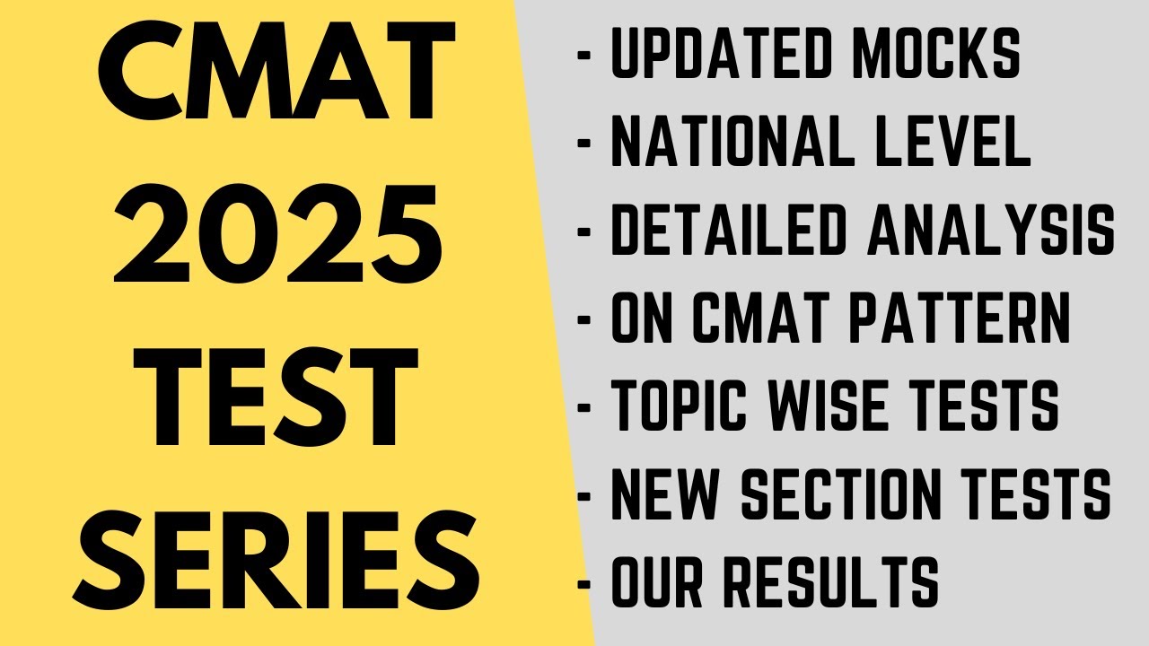 Best test series for CMAT 2025 exam: Full length mocks, previous year, detailed analysis, Results