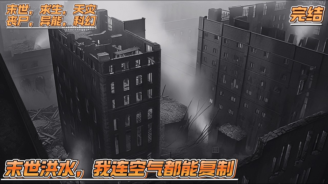 【完结】《末世洪水，我连空气都能复制》坏消息：末日洪水淹没全球，我被女友背叛，惨死兽口！好消息：我重生了，还觉醒了万物复制异能！当幸存者为一瓶水自相残杀，我已复制万吨物资，塞满千立方米空间戒指！
