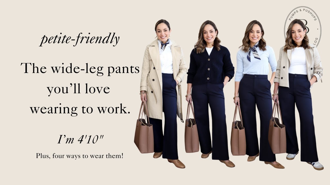 Petite Work Pants That Are Comfortable + Polished | 4 Ways to Wear