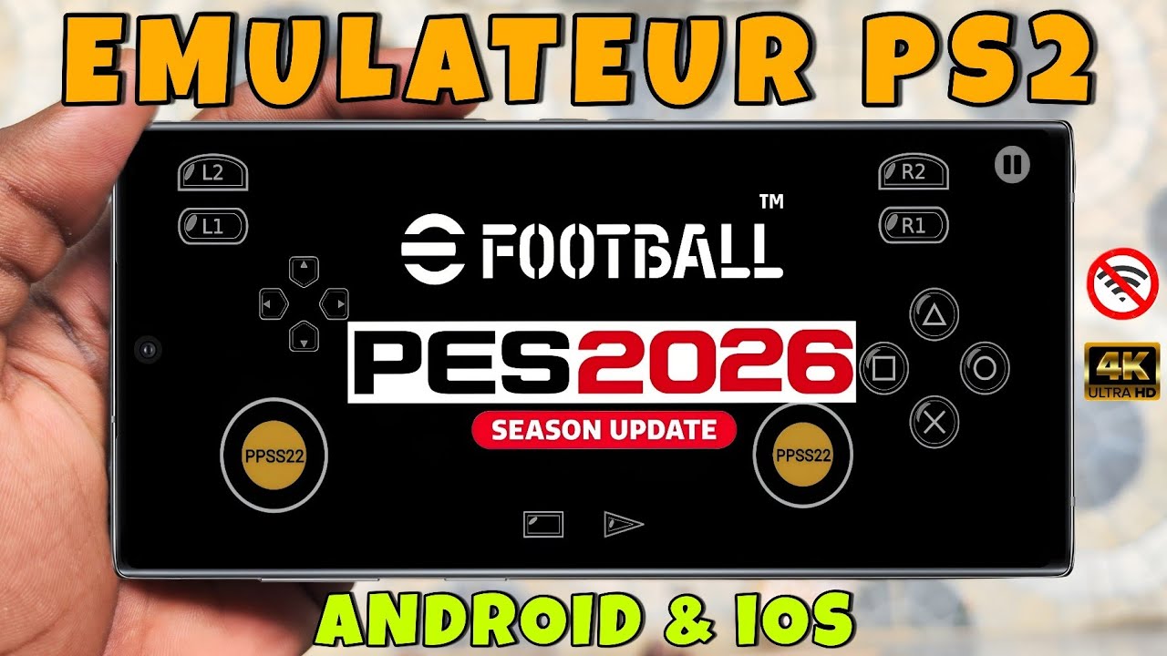 Comment installer & jouer PES 2026 PS2 sur N'importe quel téléphone ANDROID/iOS