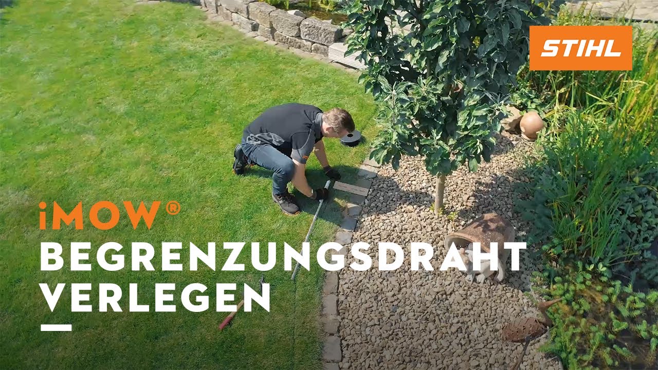 iMOW® Mähroboter: Begrenzungsdraht verlegen (4/8)