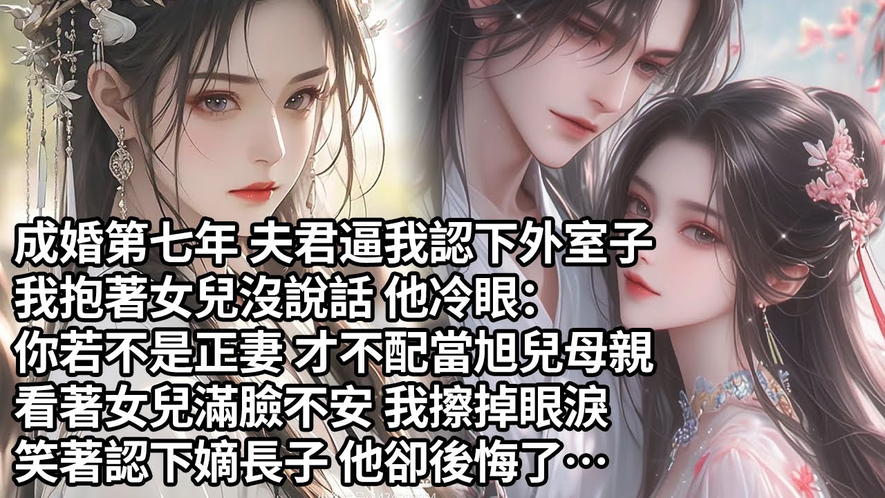 【一口氣看完】成婚第七年 夫君逼我認下外室子，我抱著女兒沒說話 他冷眼：你若不是正妻 才不配當旭兒母親，看著女兒滿臉不安 我擦掉眼淚，笑著認下嫡長子 他卻後悔了…