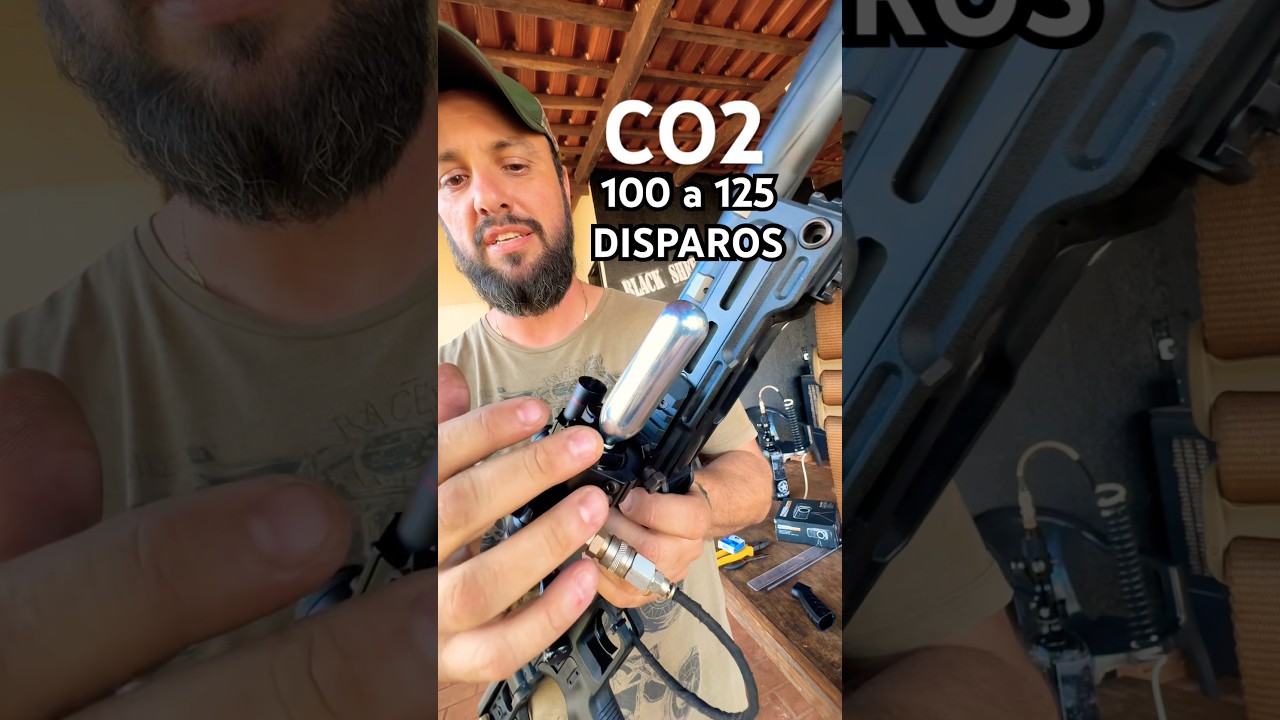 SNIPER HPA no &ldquo;CO2 de bike&rdquo;! 🔥#airsoft #sniper #airsoftbrasil