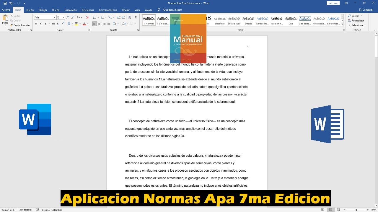Aplicar NORMAS APA 7ma Edici&oacute;n A Un Documento De Word 2024 - NORMAS APA ULTIMA EDICION.