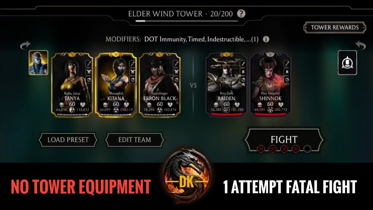Fatal Elder Wind Tower 20▪️Reward 🎮 Mortal Kombat Mobile/MK Mobile/MKM #mortalkombatmobile #mkmobile