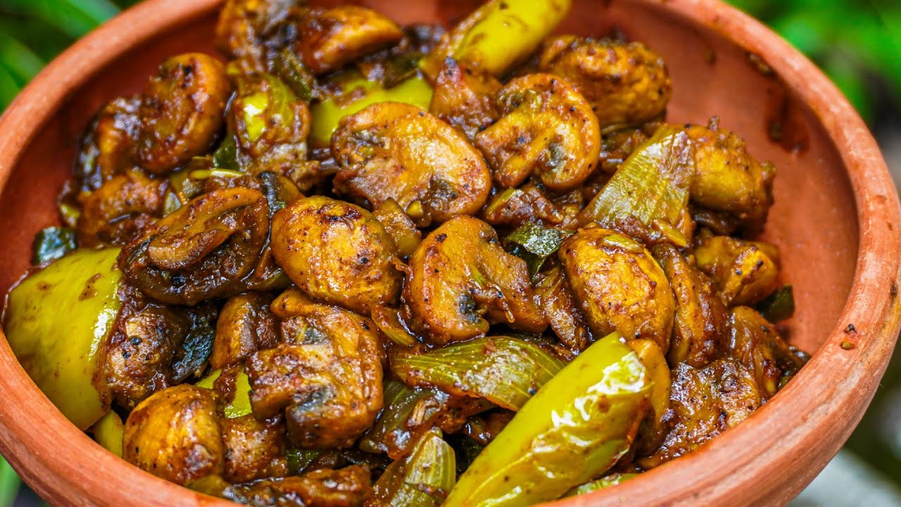 රසම රස බොත්තම් බිම්මල් හදලා කාලා තියෙනවද? | Easy Spicy Mushroom Fry Recipe
