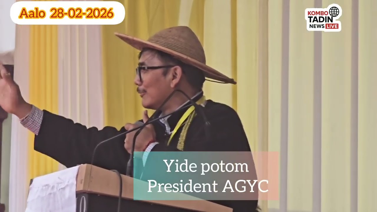 Speech  YIDE POTOM PRESIDENT AGYC/AWGE GWWGO YWWDUM /SWADHARAM SAMMELANAT GUMIN KIIN, AALO