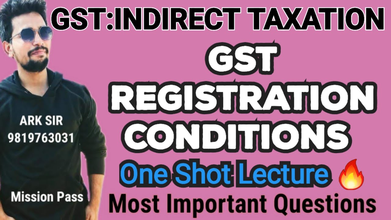 Gst Registration |2026 Indirect Taxation Gst|University Solution|TYBCOM Sem6| Imp QUESTION|ARK sir