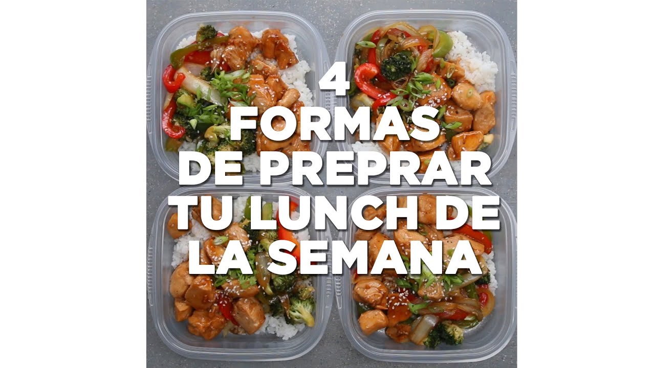 4 Formas de Preparar tu Lunch de la Semana