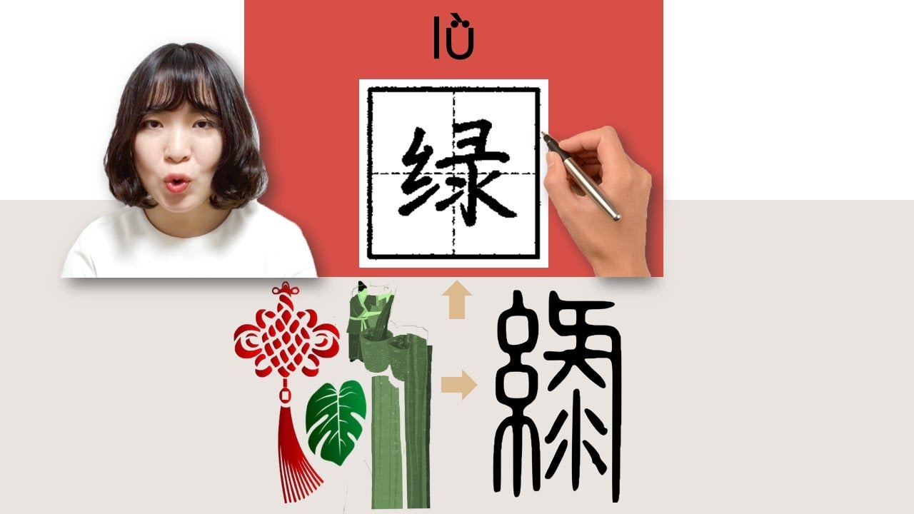 #HSK3#_绿/綠/lu/lv/(green) How to Pronounce/Say/Write Chinese Vocabulary/Character/Radical