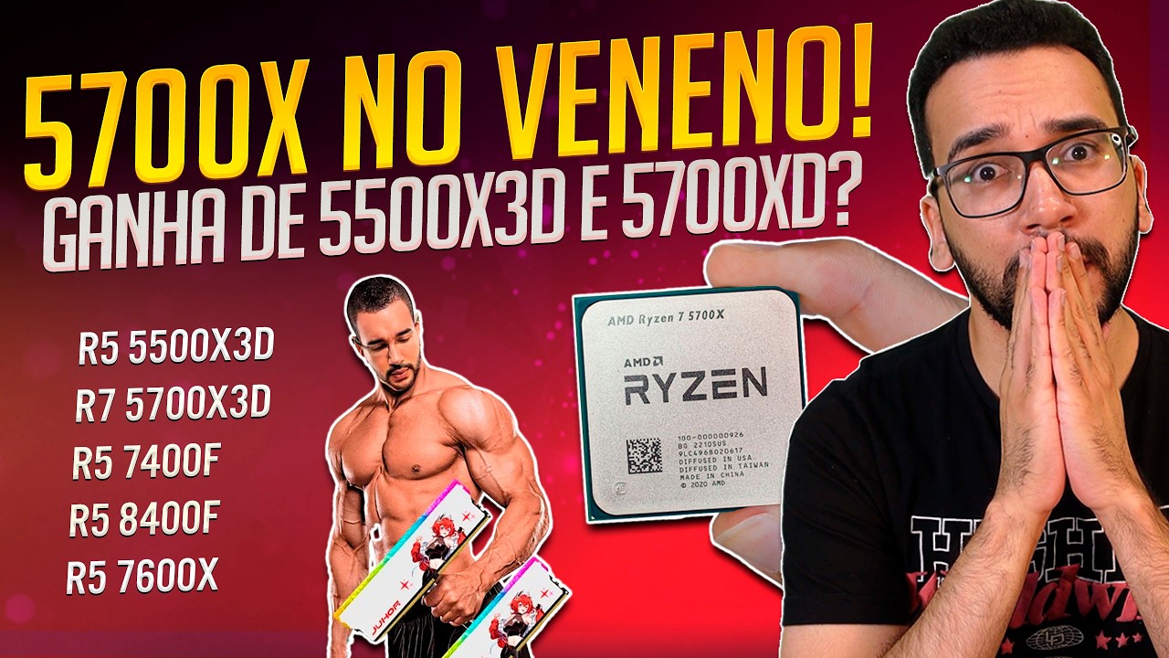 MAGIA DO OVERCLOCK! 5700x Pode SUPERAR 5500x3d e 5700x3d?? Sobrou at&eacute; pra AMD DDR5!