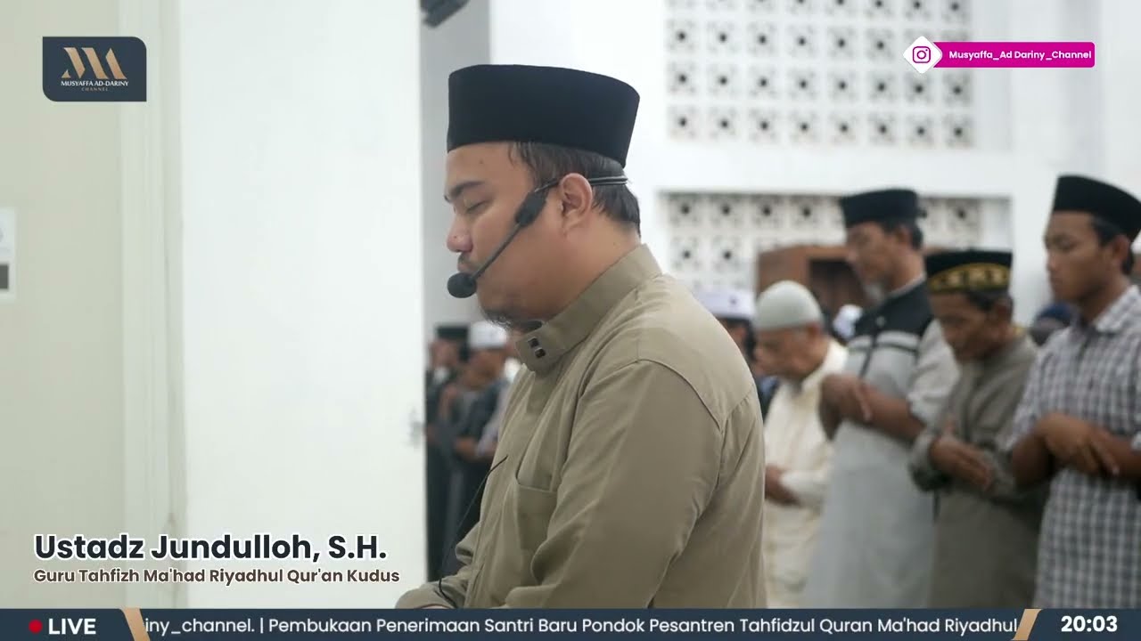 Tarawih Malam 6 Ramadan - Ust. Jundulloh & Ust. Muhammad, S.H. | Masjid Menara Iman Kudus