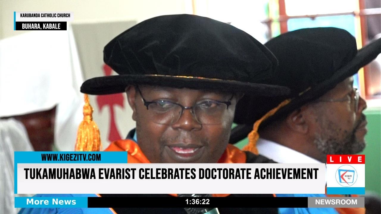 Thanksgiving Celebration Mass for Tukamuhabwa Evarist on Attaining Doctorate in Books.