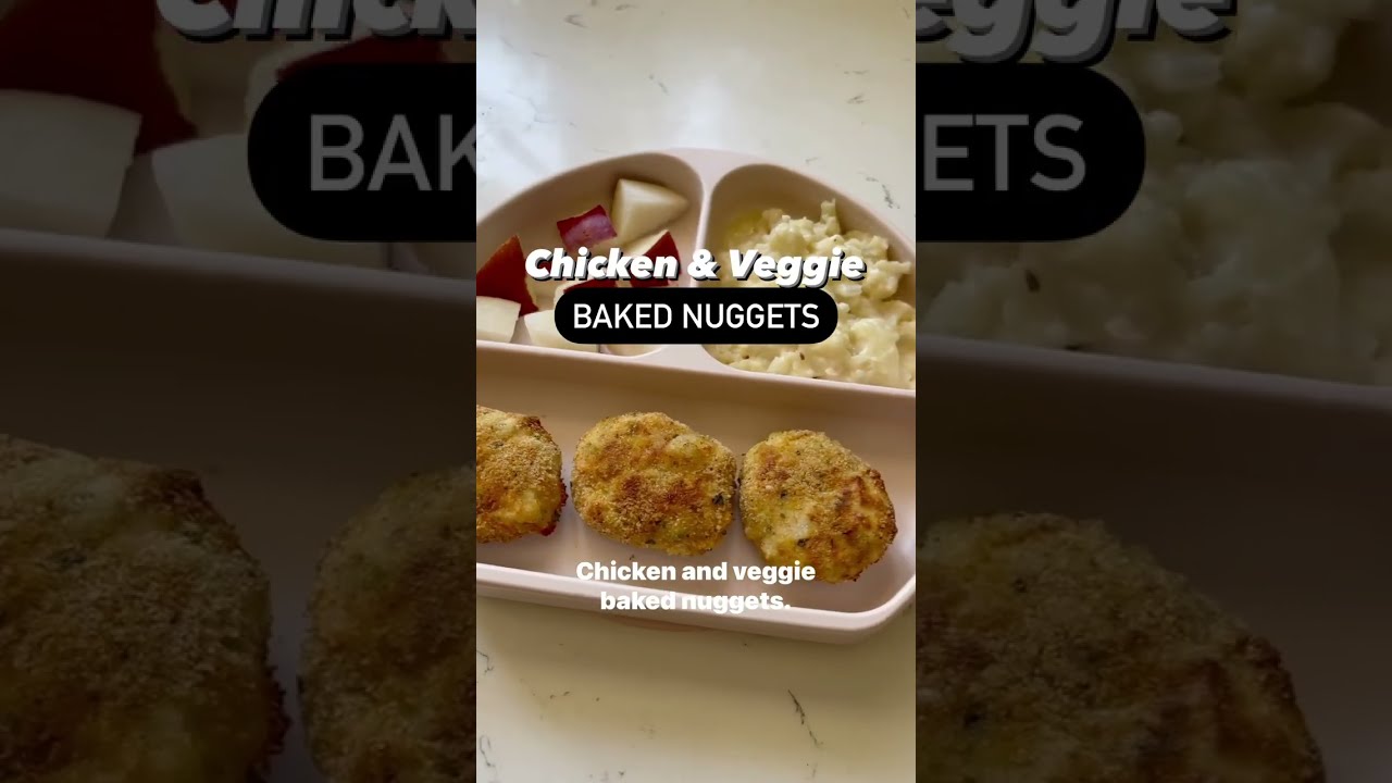 Its not McDonalds | 9 Month Old Baby Led Weaning Chicken & Veggie Nuggets RECIPE BLW