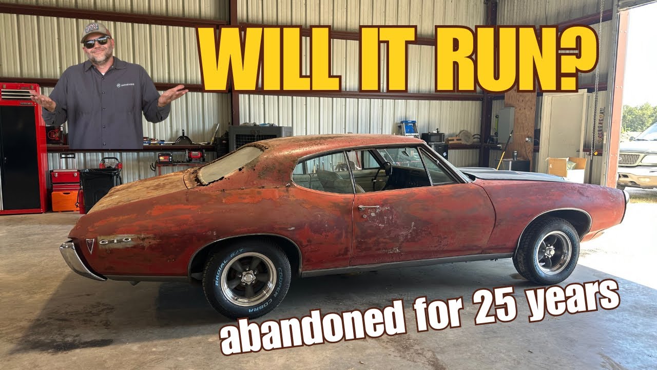 $4500 1968 Pontiac GTO | Will It Run? | New Project! | Abandoned Old Muscle Car Restoration Begins