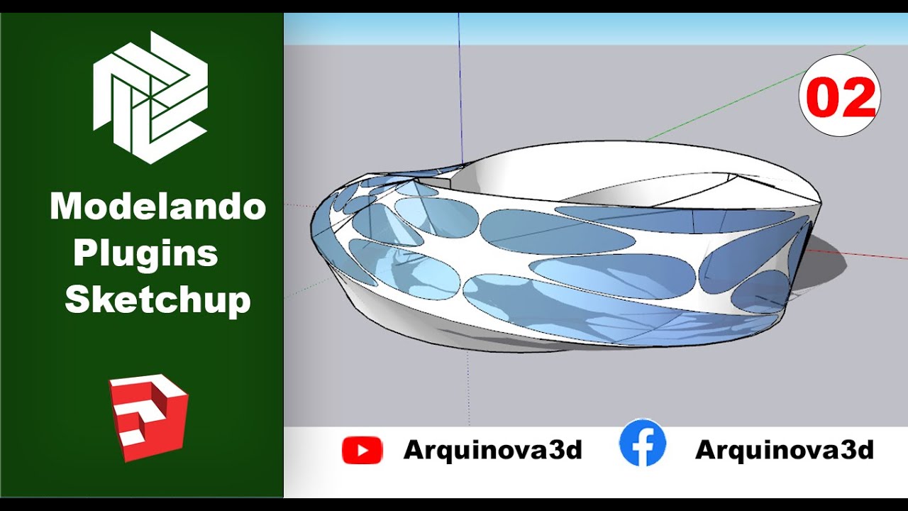 MODELANDO UNA FORMA ORGÁNICO CON PLUGINS EN SKETCHUP