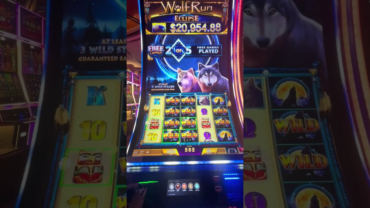 Wolf Run Eclipse session with 3 stack Bonus🎶💰❤️#granny #slot #casino #fun #winner #pechanga 