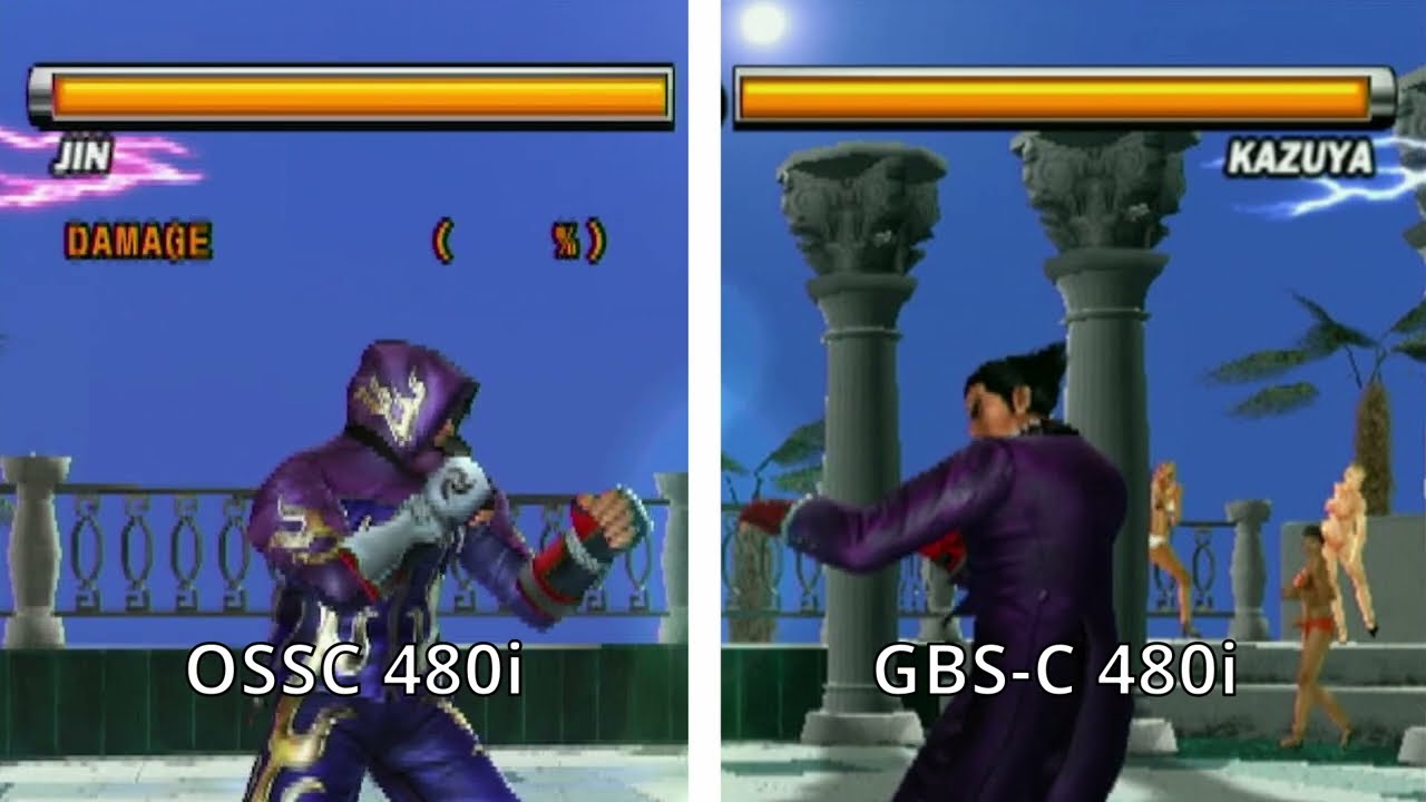 PlayStation 2 Tekken 5: OSSC vs GBS-C 2023